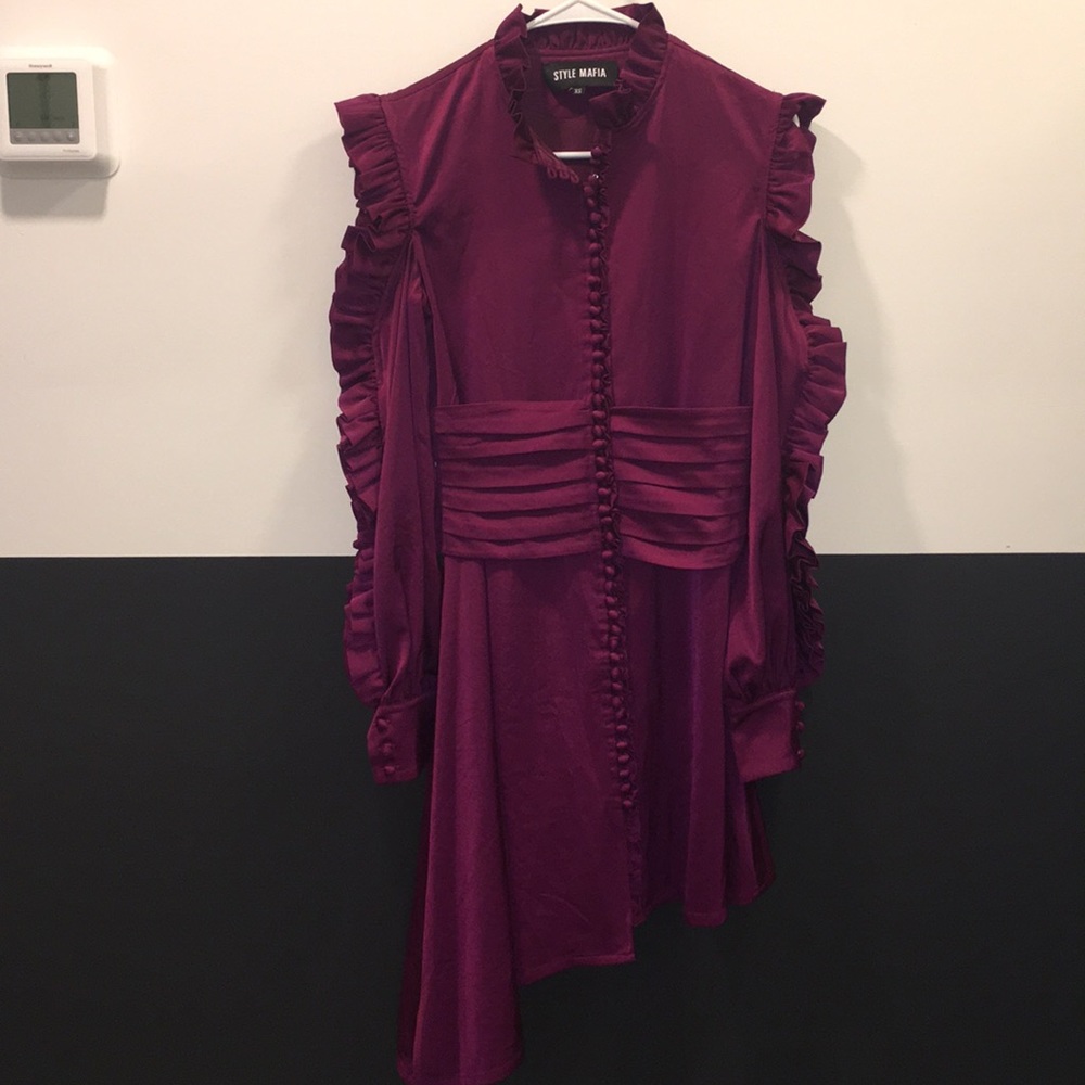 Purple Style Mafia Cocktail Dress